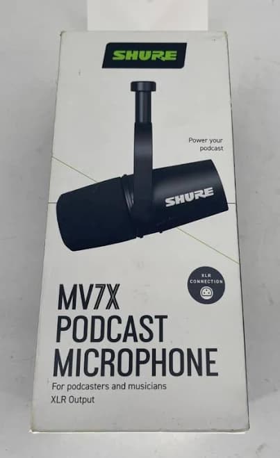 Shure MV7X XLR Podcast Microphone