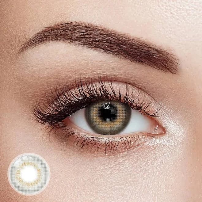 Unicoeye Vanilla Gray Prescription Contact Lenses
