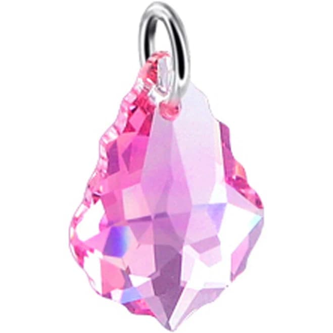 925 Sterling Silver Baroque Crystal Pendant