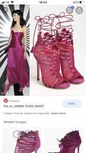 Jimmy Choo 36, Uk3 Pink, Fusia Kairo Lace Up Heels! Stunning | eBay
