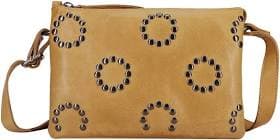 Modern Simplicity Leather Crossbody Bag with Studs