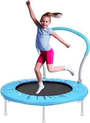 Aukfa Mini Trampoline with Handrail