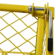 AUTMOON 3 cu. ft. 550 lbs. Capacity Steel Utility Garden Cart with Folding Sides, Yellow W46542636 - The Home Depot