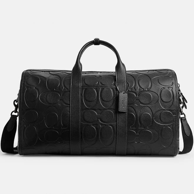 Coach Men's Gotham 45 Maxi Signature Leather Duffle Bag