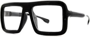 Grinderpunch Thick Square Frame Clear Lens Super Oversized Eyeglasses