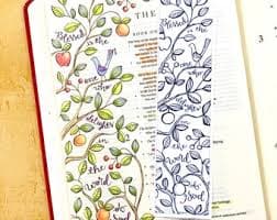 Psalm 1, Be Like a Tree, Bible Journaling Color Your Own INSTANT DOWNLOAD Art Print Coloring Page Printable Christian Religious - Etsy UK