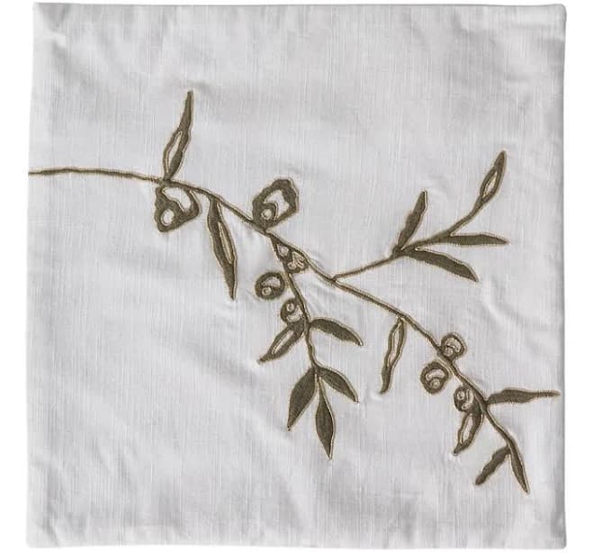 Foliage Pillow Collection, 2 styles Olive Branches 16x16