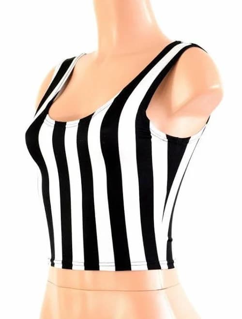 Coquetry Clothing Stripe Crop Tank Top