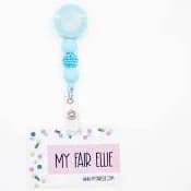 Blue Glitz Bead Reel // Blue Badge Reel Base