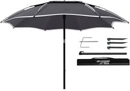 Amazon.com : NABEIM Table Umbrella Outdoor Patio, Market Umbrella With Aluminum Alloy, Tilt Umbrella With 360° Universal Rotating,Umbrella Bag, For Inground Pool Balcony Backyard (Color : /Black, Size : 2m/6.5ft) : Patio,