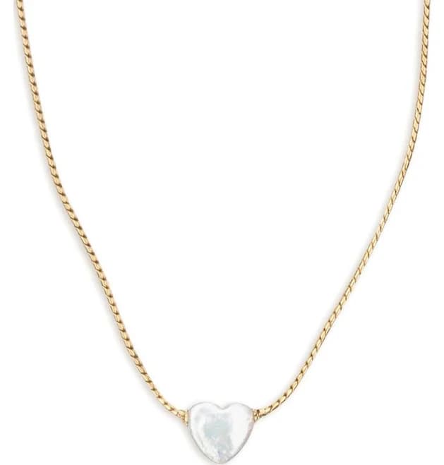 KJP Ocean Heart Pearl Necklace