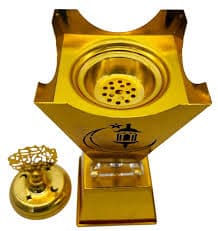 AKDC Metal Incense Burner 25cm*10cm, Gold- NF34958P – Al Kabayel Discount Centre
