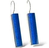 Long Rectangle Earrings in Turquoise