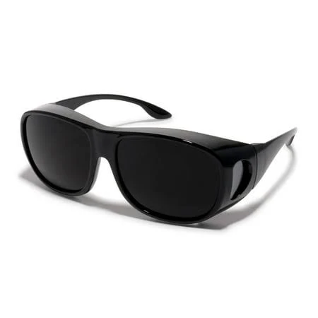 Cover-Ups Black Fit Over Sunglasses - Wrap Around Sunglasses - People Who Wear Prescription Glasses in the Sun