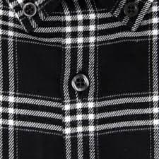 Black & White Flannel Button Down Shirt | Script Slim Fit Nimble Made