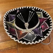 SALAZAR YEPEZ Adult Velvet Multi-Color Mexican Sombrero Mariachi Horseshoe Hat | eBay