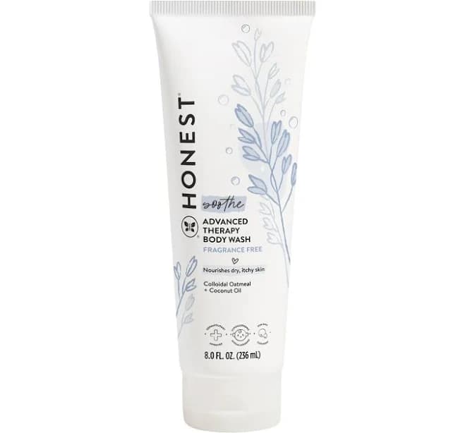 Eczema Soothing Therapy Cleansing Body Wash Naturally Derived Gentle for Baby Prebiotics Colloidal Oatmeal 8 oz
