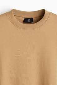 Loose Fit Boxy-style T-shirt - Beige - Men | H&M SG