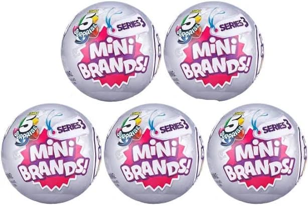 Zuru 5 Surprise Mini Brands Series 3 Mystery Capsule Real Miniature Brands Collectible Toy