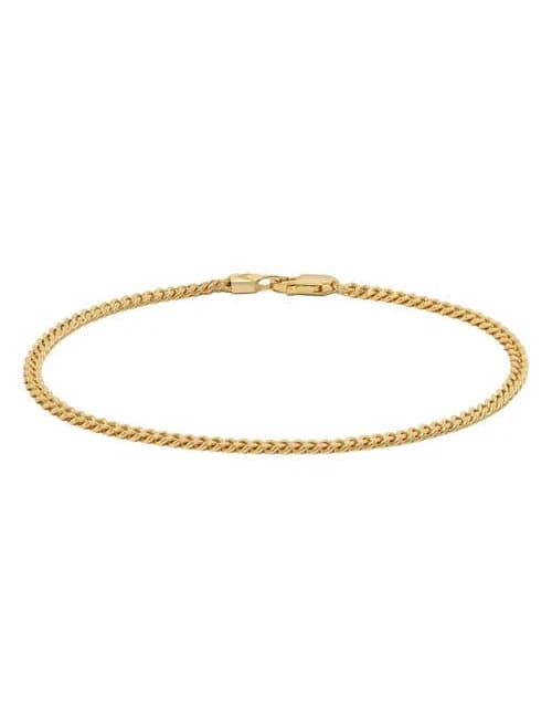 Vincero Men's 14k Gold-Plated Sterling Silver Curb Chain Bracelet