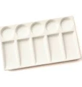 Porcelain Palette - 10 Wells - Durable & Easy to Clean