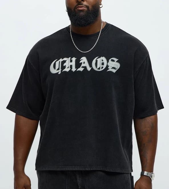 Fashion Nova Men's Chaos Oversized Tee Shirt