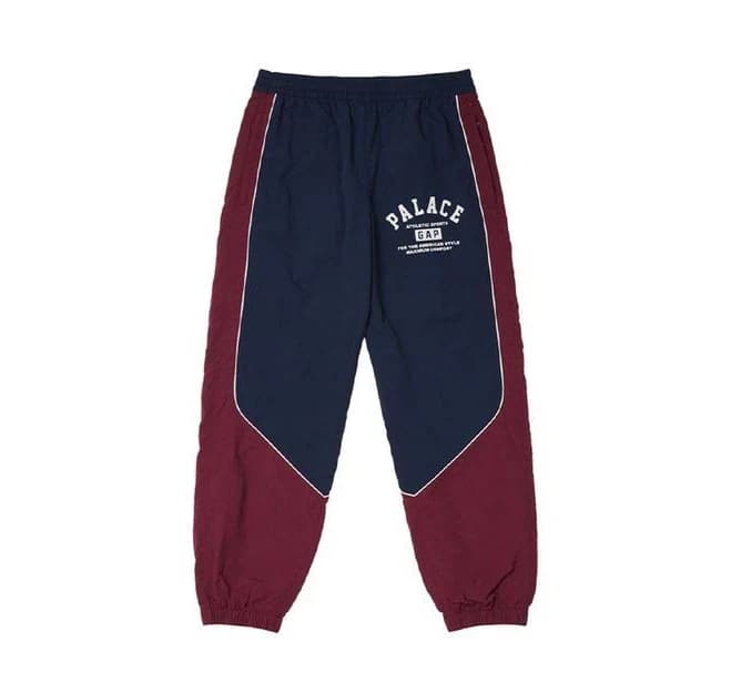 PALACE x Gap Nylon Track Bottom "Navy/Red"