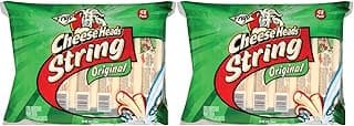 Cheese Heads String Cheese, Low-moisture part-skim mozzarella cheese Sticks 2 Pack (1 oz, 48 ct each, 96 Total)