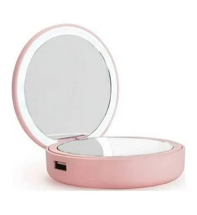 Plum Beauty Compact Beauty LED Mirror Power Bank