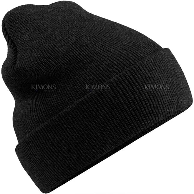 Beanie Hat Cap Knit Ski Skull Cuff Winter Warm Slouchy, 1-Black