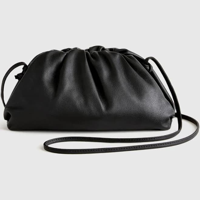 Quince Women's Italian Leather Crossbody Clutch