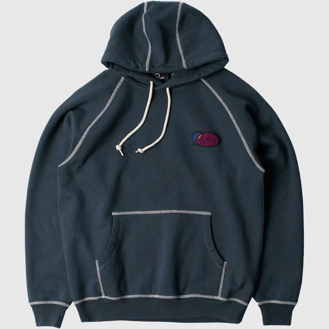 By Parra Circled Script Logo Hooded Sweatshirt