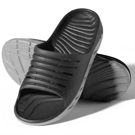 Ecetana Men's Open Toe Thick Cushion Slide Sandals