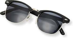 Amazon.com: EVEE Classic Half Frame Polarized Semi-Rimless Sunglasses (NEERD) : Clothing, Shoes & Jewelry
