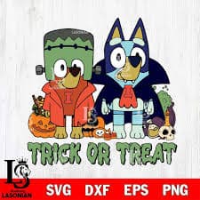 Illinois Fighting Illini Bluey Halloween Trick or Treat – lasoniansvg