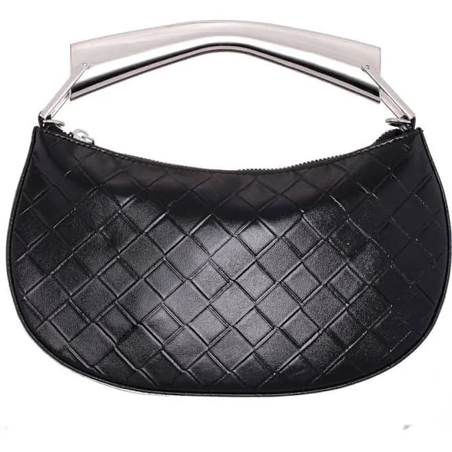 Nina Women's Cory Diamond Quilted Faux Leather Top Handle Bag