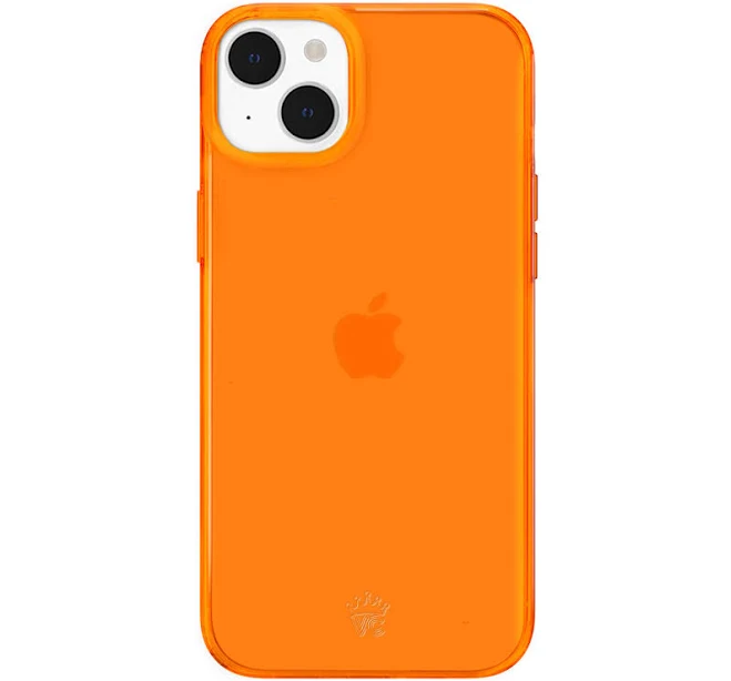 Neon Orange Clear iPhone Case iPhone