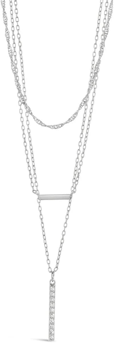 Sterling Forever Lottie CZ Pendant Necklace