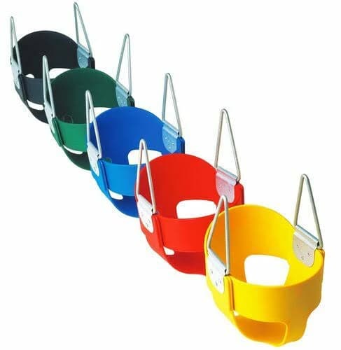 Co-Polymer High Back Full Bucket Swing Seat Red