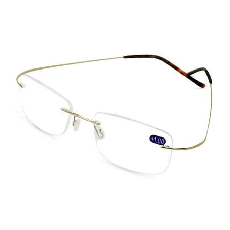 Super Lightweight Slim Rimless Wire Reader