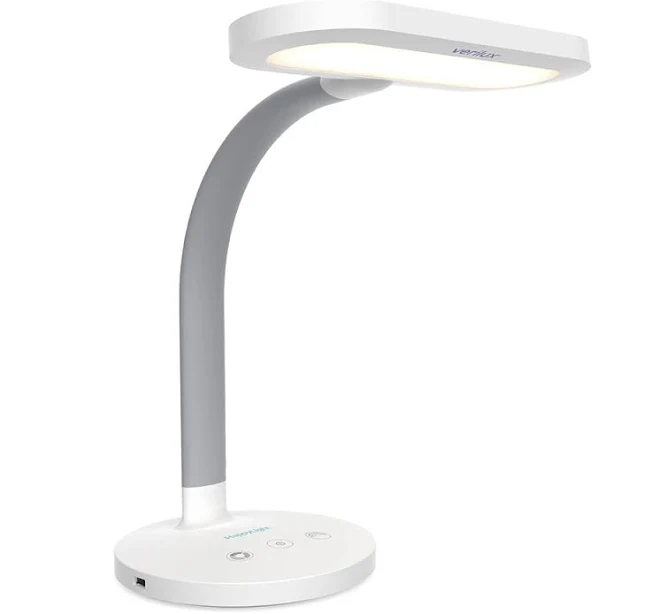 Verilux HappyLight Duo 2-in-1 Light Therapy & Task Desk Lamp