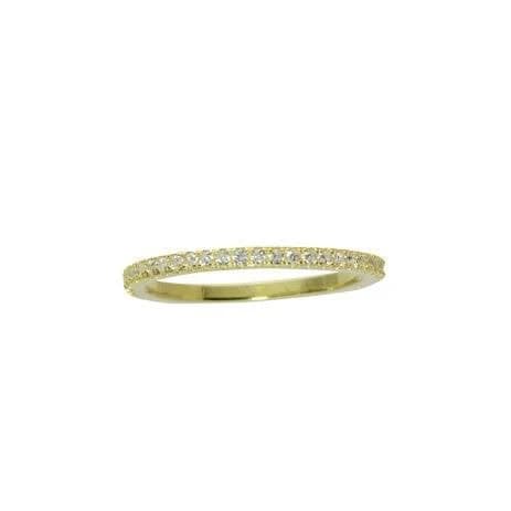 Thin Pavè Stacking Ring