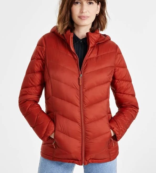 Charter Club Women's Packable Hooded Puffer Coat