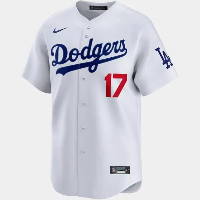 FANATICS Los Angeles Dodgers Shohei Ohtani #17 Home Mens Jersey (White/Blue)