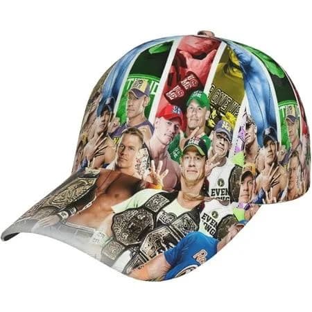 John Cena Wrestler Baseball Cap Adjustable Caps Unisex Aldult Golf Hat Outdoor Comfortable Baseball Hats Daily Hat for Traveling for Men Ladys Black,