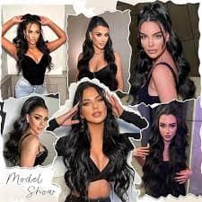 Ponytail Extension Black Drawstring Ponytail Extension for Women 26 Inch Long Wavy Ponytail Extension Synthetic Clip in Pony Tails Hair Extensions for Women Girls 2026 - $14.99