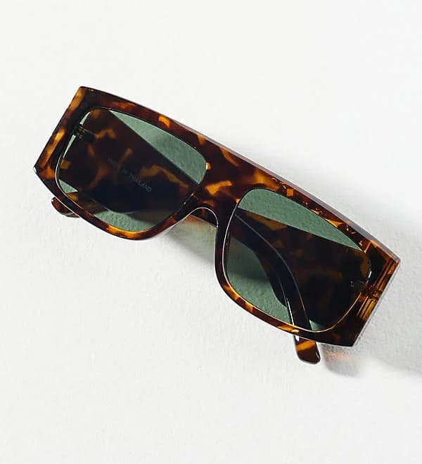 Anthropologie Toirtoise Shell Flat Top Sunglasses