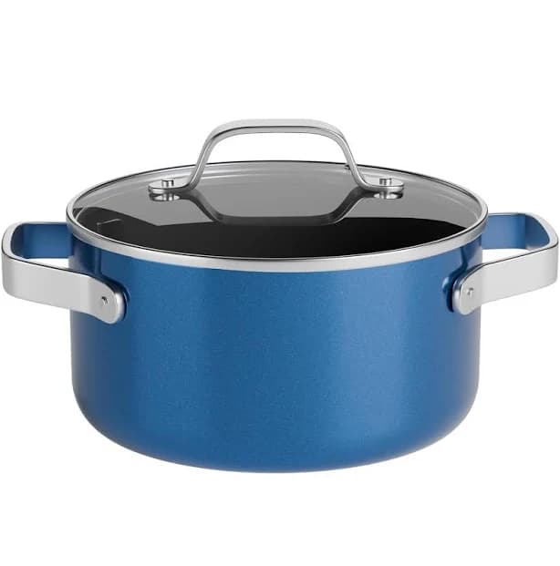 Bakken 5 Quart Ceramic Coated Stock Pot with Glass Lid Nonstick