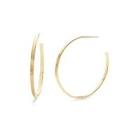 Brook & York Hammered Texture Hoop Earrings