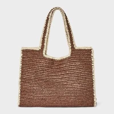 A New Day Straw Tote Bag